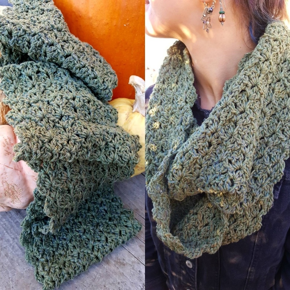 Hand Crocheted by me... Gorgeous Infinity Scarf